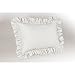 ShopBedding White Pillow Shams, Frilly White Ruffle Pillow Case, Cotton Blend Decorative Pillow Sham Standard Size Envelope Style, Set of 2-20
