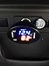3 in 1 Dual Digital LED Car USB Charger with Voltmeter Thermometer Battery Meter Monitor and Temperature Gauge