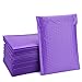Fuxury Bubble Mailer, 6x10 Inch Bubble Mailers 50 Pack, Self-Seal Adhesive Padded Envelopes, Water Resistant Mailers, Shipping Envelopes for Packaging, Small Business, Mailing,Bulk Violet #0