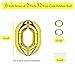 ANYI16 Gold OH BAbY Letter Balloons(16 Inch), Mylar Foil Letter Balloons for Baby Girl Boy Shower Decorations Backdrop