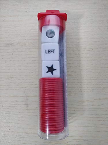 Left Right Center Dice Game Set Bundle - 4 Pack (Assorted Colors)