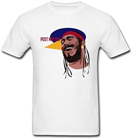 WBG DIY Mens Post Malone tour T-Shirt White S