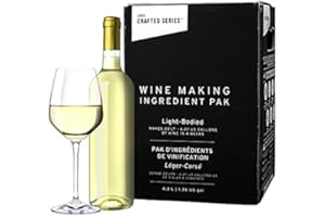 ABC CORK CO. ABC Cork Co Wine Making Kit | 6 Gallon Wine Kit | Premium Ingredients for DIY Wine Making, Makes 30 Bottles of Wine (California Mountain Chardonnay, Light-Bodied)