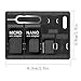 CKANDAY 2 Packs SIM Card Holders with Tray Opener Pins, Card Storage Tool Set for Standard Micro Nano Micro-SD Memory Cards, with 3 Card Adapters and 1 Eject Pins - Black