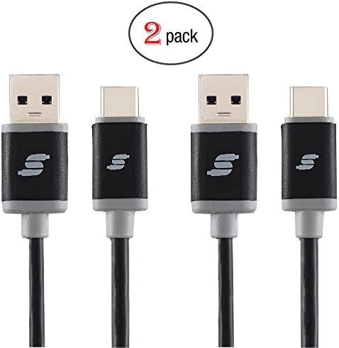 Sinseader two pack 3.3ft Type C,USB C to USB 3.0 (USB 3.1 Gen 1) Cable for Apple Macbook 12", Nexus 6P, 5X, Pixel, OnePlus 2, Asus Zen AiO and Other USB C Devices, Black