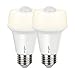 Sengled SSA19ND827-P2 LED with Motion Sensor, Soft White 2700K, A19 60W Equivalent, Indoor Use, 2 Pack
