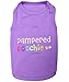 Parisian Pet Dog Cat Clothes Tee Shirts Embroidered T-Shirt Pampered Poochie, L