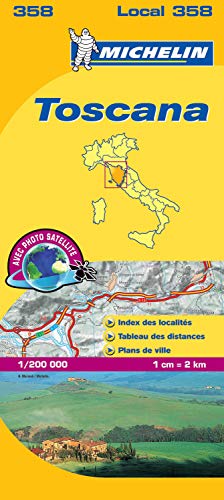 TOSCANA 11358 CARTE ' LOCAL ' ( Italie ) MICHELIN KAART (Michelin kaart - lokaal Italie (358)) (Fren by Michelin