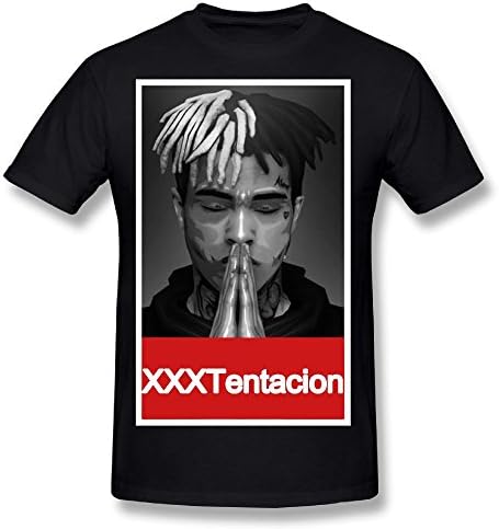 Xxxtentacion Cotton Mans Youth Short Sleeves Unique T Shirts T Shirt Black
