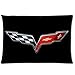 Chevrolet Corvette Racing Flags 20X30 Two Sides Custom Cotton & Polyester Pillow Case Cover Cushion Cover Model: CHH-0433 (Build-to-Order)