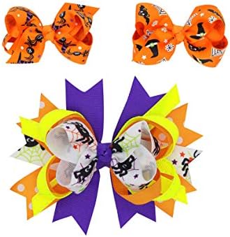 Baby Halloween HairPin HairClips with Bowknot Hair bow Kids Girl Hairgrip JHH23