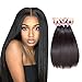Original Queen 14 16 18 Inches Brazilian Straight Hair Bundles 8A Grade Unprocessed Human Hair Extension Mixed Lengths Natural Color