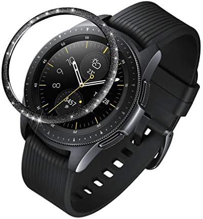 Xiaohua Ganenn Glitter Bezel Shining Stainless Steel No Scratches Sport Bezel Ring Adhesive Cover Slim Anti Scratch Metal for Samsung Galaxy Watch/Galaxy Gear S3 46MM 42MM