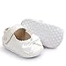 Binmer(TM) Baby Girl Bowknot Leater Shoes Sneaker Anti-slip Soft Sole Toddlerr (0-6M, White)