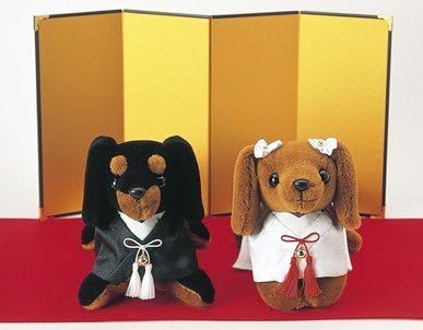 Amazon ミニチュアダックスのウェルカムドール 和装 手作りキット綿 針 金屏風 赤毛氈付 ボア生地カット済み 手芸キット 通販