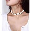 SXNK7-Natural-Shell-Necklace-Choker-for-Women-Girl-Bead-Pearl-Handmade-Hawaii-Wakiki-Beach-Rope-Jewelry-Black-Weaving-Necklace