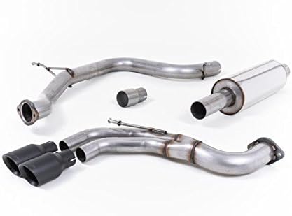 Milltek SSXSE179 2013 Leon FR 2.0 TDI 184PS SC and 5-door manual and DSG-auto Twin 80mm GT80 Cat-back Resonated Oval Cerakote