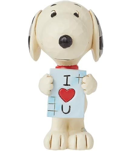 Amazon.com: Enesco Jim Shore Peanuts Snoopy Holding Valentines