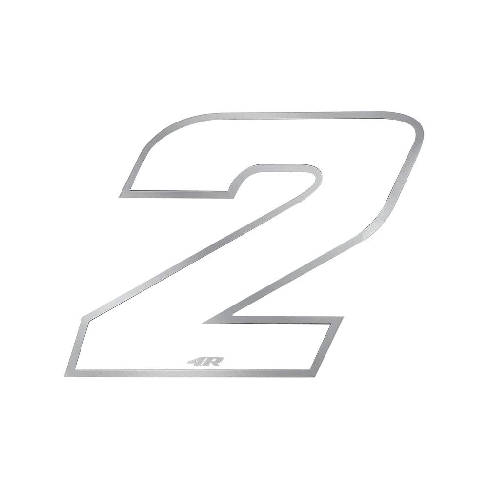 Racing Number 2 Anodized Medium, White