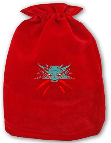 Personalized Santa Sack, Bag Santa Bag Drawstring Size 17.7"x 13.7" (Witcher Wild Hunt Logo)
