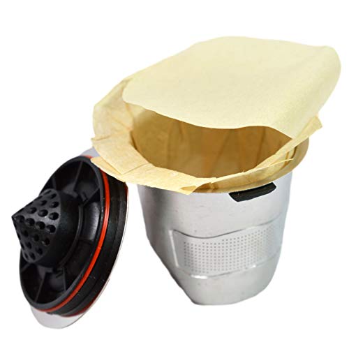 canFly Unbleached Paper Filter with Lid compatible with Keurig kcup