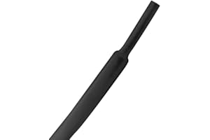 Kable Kontrol Heat Shrink Tubing - 5/8” Inch - 10' Ft Long, Black Polyolefin - 2:1 Industrial Shrink Tube & Cable Sleeve for Electrical Wire Insulation - Rated for 600 V
