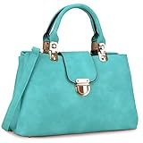 Dasein Women Satchel Handbags Top Handle Purse
