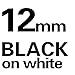 Freshworld Compatible Tape Replacement for Brother P-Touch TZe-231 TZ-231 12mm 0.47 Inch Laminated Label Maker label Tape,for PT D210 H110 D600 1230PC 1280 P-Touch Cube,Black on White,1/2
