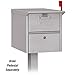 Salsbury Industries - 4325SLV Roadside Mailbox, Silver, 12.5 in. W x 13.625 in. H x 18.25 in. D