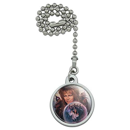 GRAPHICS & MORE Labyrinth Crystal Ball Goblin King Jareth David Bowie Ceiling Fan Light Pull Chain