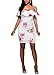 CoCo Fashion Women's One Off Shoulder Floral Printed Ruffle Chest Bodycon Midi Dress (Medium, Style 3)