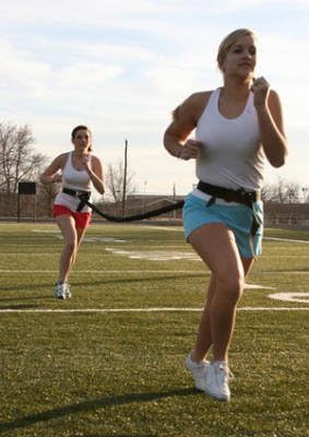 SPEEDSTER TRAINING KIT: MEDIUM RESISTANCE - Speed, Overspeed and Resistance Trainer - 3 Covered Medium Resistance Cords-20', 8', 4', 2 Waist Belts, 1 Shoulder Harness, 2 Handles