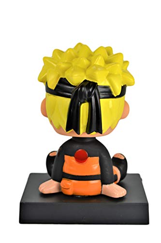 PVC Naruto Bobble Head Figure Car Dashboard Office Home Accessories Ultra Detail Doll (Naruto) - Thumbnail 2
