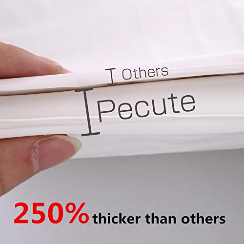 Pecute Pet Heating Pad 5 Adjustable Temperatures Safe Electric Heated Pet Mat for Dogs and Cats Waterproof Pet Bed Warmer with Chew Resistant Cord and Fire Retardant Cotton (2 Flannel Covers)-L