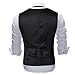 Cloudstyle Mens Print Dress Vest Slim Fit Single Breasted Button Down Formal Waistcoat