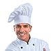 Chef Hat, Adjustable White Cooking Chef Hat Baker Kitchen Cap by WearHome