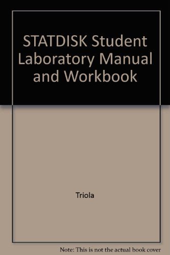 STATDISK Student Laboratory Manual and Workbook: Triola: 9780321122162 ...