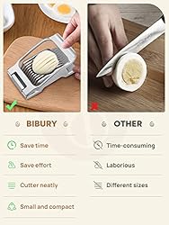 BIBURY Egg Slicer, Egg Cutter for Hard Boiled