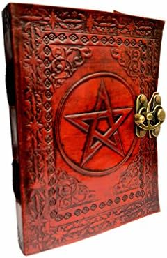 Genuine Handmade Pentagram Leather Journal Notebook