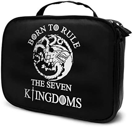 Cosmetic Bag Born To Rule Game Of Thrones Fitness Portable Travel Makeup Bags Train Cases Storage Organizer For Women