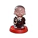 Solar Powered Toy Animal Little Monk Figure Dancing Swing Figure Model Toy Dashboard Car Desk Decoration