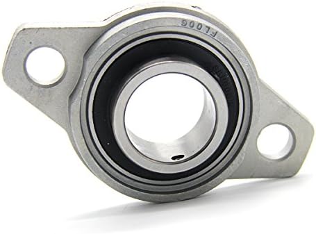 Raomdityat KFL002 3/5 inch Inside Diameter Zinc Aluminum Alloy Pillow Block Bearing Self-aligning Flange Bearing