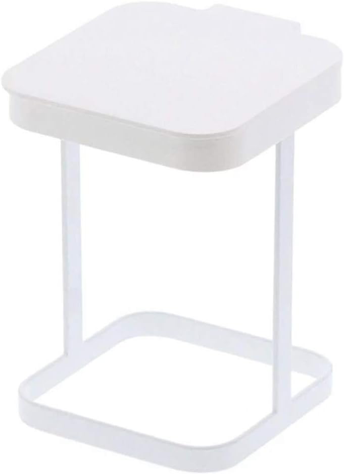 Originals Metal Countertop Trash Can Garbage Wire Stand for Home Kitchen(White）
