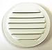 Maurice Franklin Louver-2 Inches Round White Aluminum Louver with Insect Screen (Priced Per Bag of 6). RLW-100