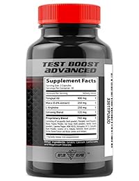 Test Boost Advanced Dietary Supplement - Male Enhancement Formula - Powerful Stamina,...