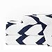 Egyptian Luxury 1600 Series Hotel Collection Chevron Pattern Bed Sheet Set - Deep Pockets, Wrinkle and Fade Resistant, Hypoallergenic Sheet and Pillowcase Set - Queen - Navy/White