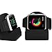 TomRich Travel Companion T50 Apple Watch Charger Charging Stand for Apple Watch Series 4/ Series 3/ Series 2/ 1/ 42mm/ 38mm/ supports Nightstand Mode with Cable Management-Black
