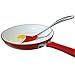 Essential Home & Kitchen Stainless Steel Silicone Kitchen Utensils Cooking Set, Perfect for use with any Cookware 5-Pieces (Teflon and Ceramic), Silicone Ended (Red)