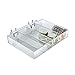 Azar Displays 225544-2pack Four-Compartment Tray for Pegboard/Slatwall (Pack of 2)