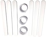 9 WHITE Silicone Slap Bracelets - Soft & Safe for Kids Boys & Girls Party Favors - Durable